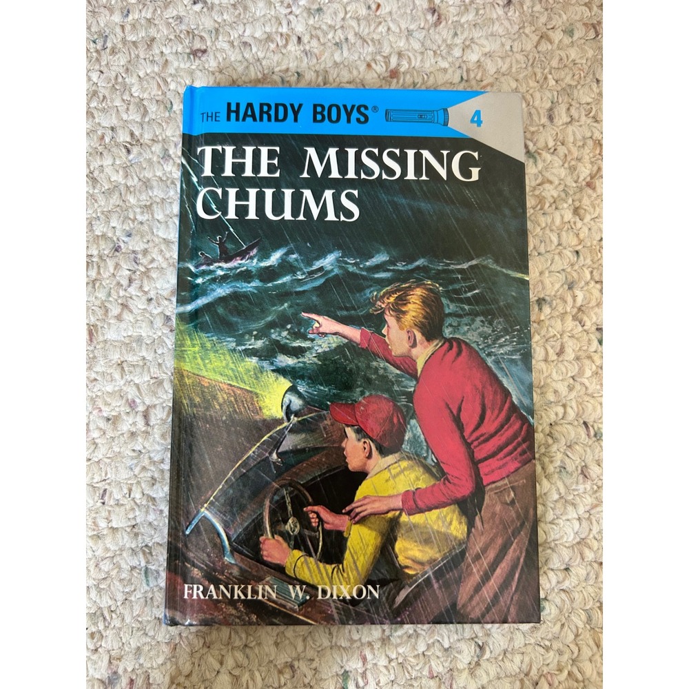 The Missing Chums Hardy Boys #4 Vintage Mystery Book‎ Franklin W. Dixon